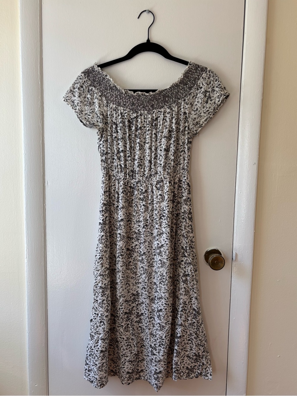 Lucky Brand Grey Floral Dress